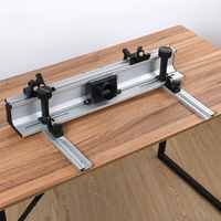 700mm Woodworking Router Table Fence Aluminium Alloy Profile Fence with 300mm T-track Sliding Brackets Bit Guard by ENJOYWOOD