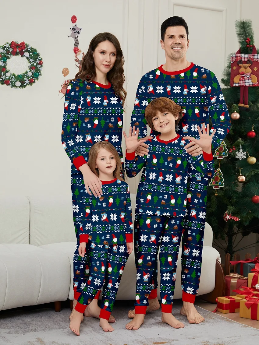 2025 Xmas Family Matching Pajamas Adult Kid Baby Family Matching Outfits Christmas Family Pj\'s