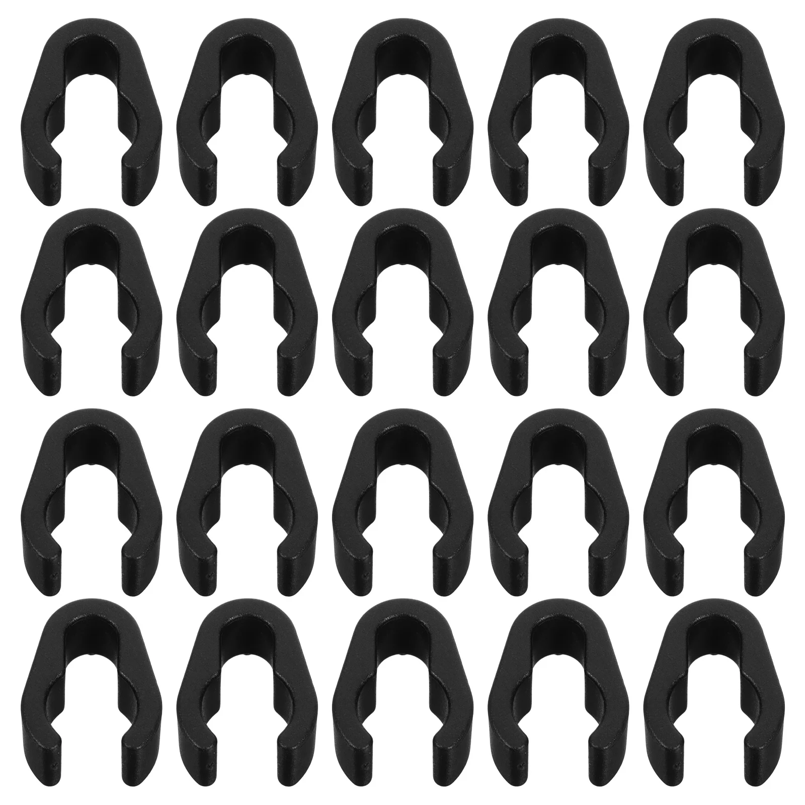 

20Pcs Mic Stand Cable Clips Flexible Plastic Mic Cable Holders for Ktv Recording Studio Microphone Accessories