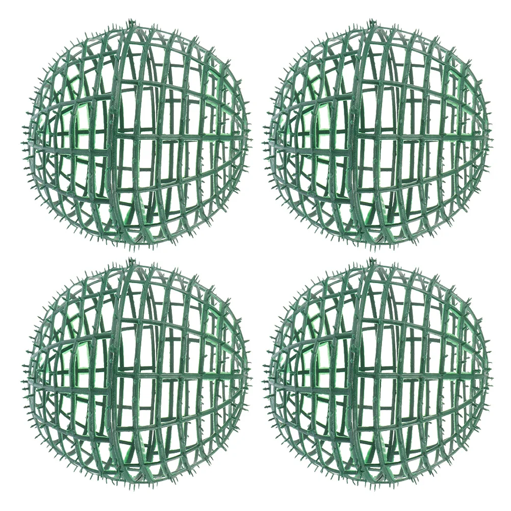 4 Pcs Plastic Ball Rack Bladder Wedding Props Topiary Frames Plant Flower Arrangement Shelf Grass Holder Ornament Arranging