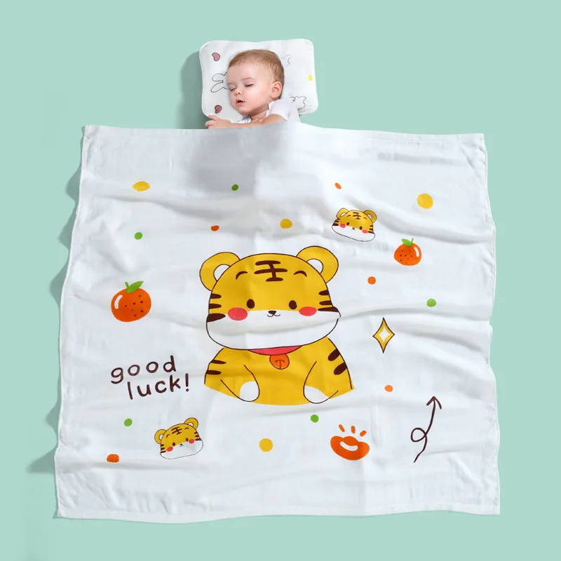 Bamboo Baby Blanket 110*110cm Soft Newborn Blankets 2 Layers Bath Gauze Infant Swaddle Wrap Sleepsack Baby Blankets Newborn