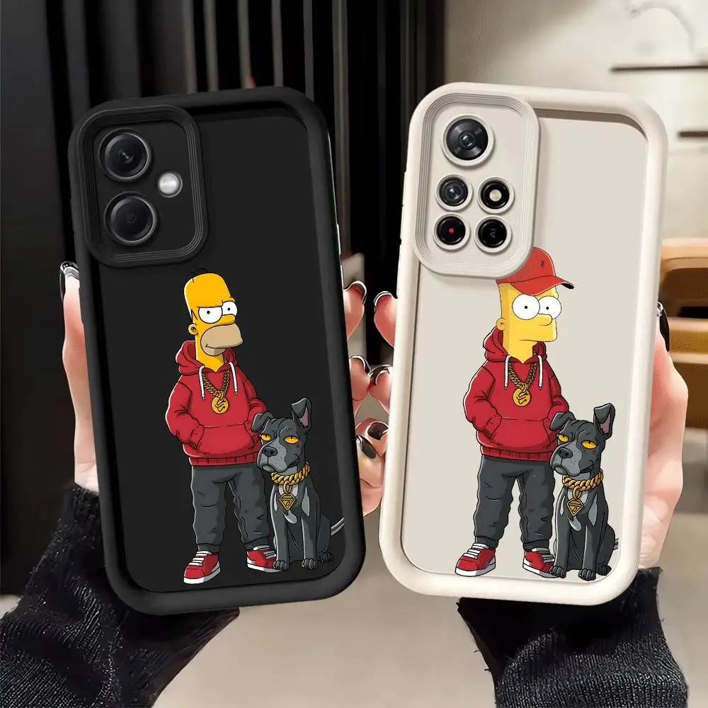 Handyhülle für Xiaomi Redmi Note 13Pro 10S 11S 12 11 11Pro 12S 13 14 Pro Plus Soft Shell The Simpsons Homer