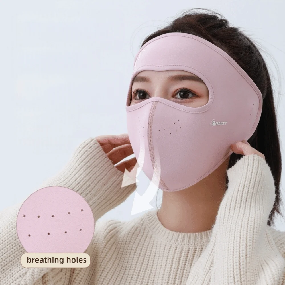 Maschera unisex autunno inverno Maschera calda anti-freddo a pieno facciale Maschera da ciclismo ispessita antivento Protezione per le orecchie