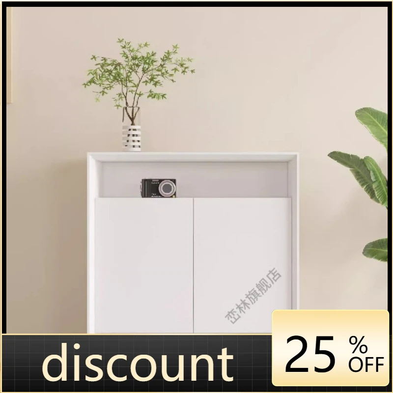 

LMM household door shoe cabinet integrated indoor living room solid wood shoe cabinet