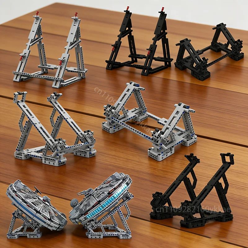 

NEW MOC Custom Vertical Stand for Millennium Falcon 75212 75192 75257 75105 7965 Building Blocks DIY Falcon Bracket Bricks Gift