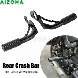 Motorcycle Rear Peg Crash Protection Bars For Harley Softail Low Rider ST FXLRST 117 S FXLRS FXLR 18-2023 Standard FXST 2020-23