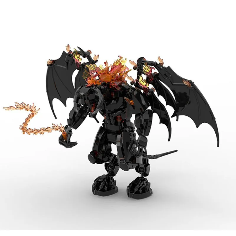684 piezas MOC LOTR Balrog Hobbit El Señor de los Anillos, Bloques de Construcción de Modelos, Juguetes de Arquitectura, Regalo de Navidad, Ladrillos Creativos Educativos DIY