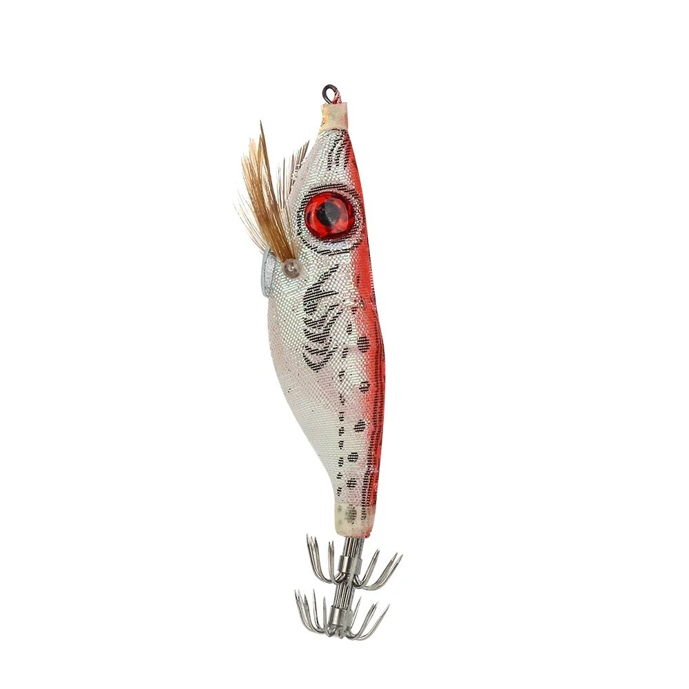 DNDYUJU 5 Stück 9g/10cm Angelköder-Set Künstliche Garnelen, Oktopus, Tintenfisch, Hartköder, Bleigewicht, Tintenfisch-Jighaken – Detail 9
