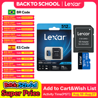 Lexar MicroSD 633x Flash Memory Card 512GB 256GB MicroSDXC V30 64GB 128GB A1 MicroSDHC 32GB TF Card Storage Card For Phone