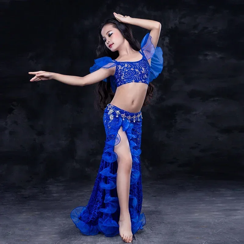 Children child girl kid Bellydance oriental Belly Indian dance dancing costume clothes bra belt scarf ring skirt dress set suit