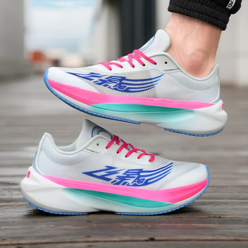 2024 Summer new mesh shoes breathable non-slip men's running shoes lightweight platform casual sports shoes