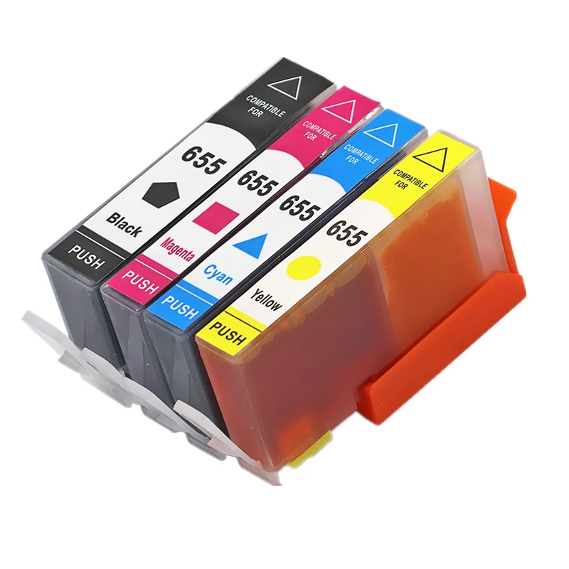 HTL 655XL New ink Cartridge for hp 655xl 655 compatible for HP Deskjet Ink Advantage 3525 4615 4625 5525 6525 inkjet printer