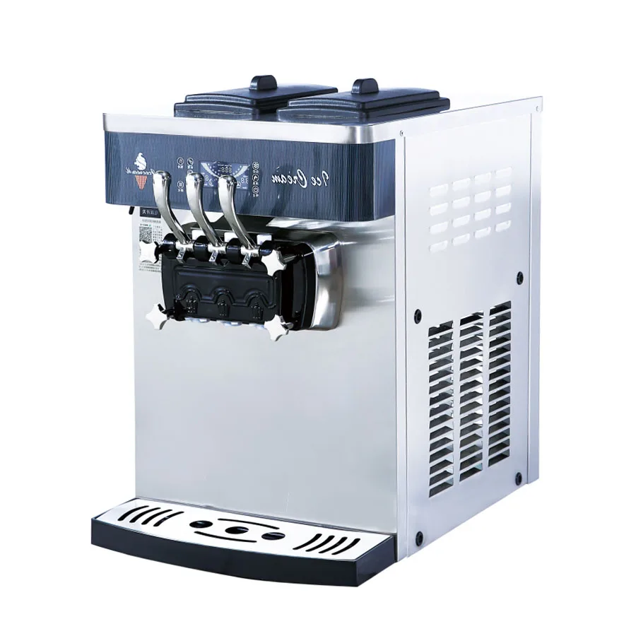 

New 3 Flavors Automatic Soft Ice Cream Machine Gelato Maker Frosting Machine