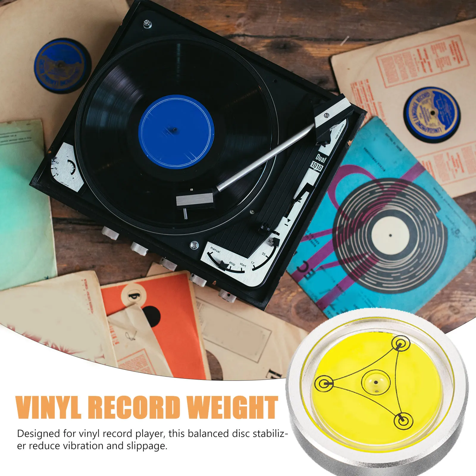 

High Precision Balanced Disc Professional Record Vinyl Turntable Vibration Reducer Phonograph Stabilizer Turntable