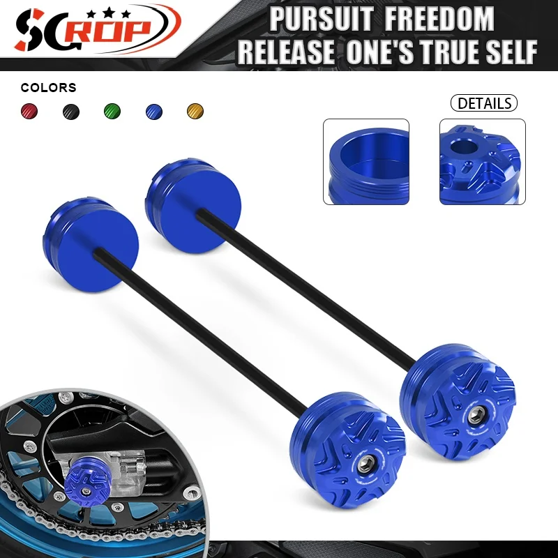 

Wheel Fork Axle Slider Protector For TRACER 7GT 21-25 Tracer 9GT 21-25 Motorcycle CNC Anti-drop Front Rear Wheel tracer7gt 9gt