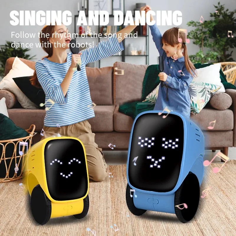 Charging Robot Toy Voice Control Dialogue Recording Touch Sensitive Early Education Bedtime Storytelling For Toddlers