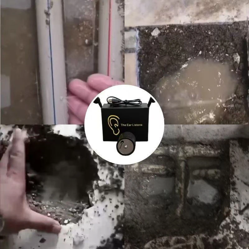 Detector de fugas de agua, Detector de sonido multifuncional para tuberías, fugas de agua, adecuado para detección de fugas de varias tuberías de construcción