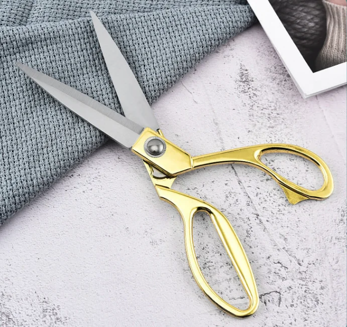 Stainless Steel Tailor's Scissors Galvanised Alloy Large Scissors 8 9.5’ Sewing Clothes Fabric Leather Leather Cutter DIY Tool