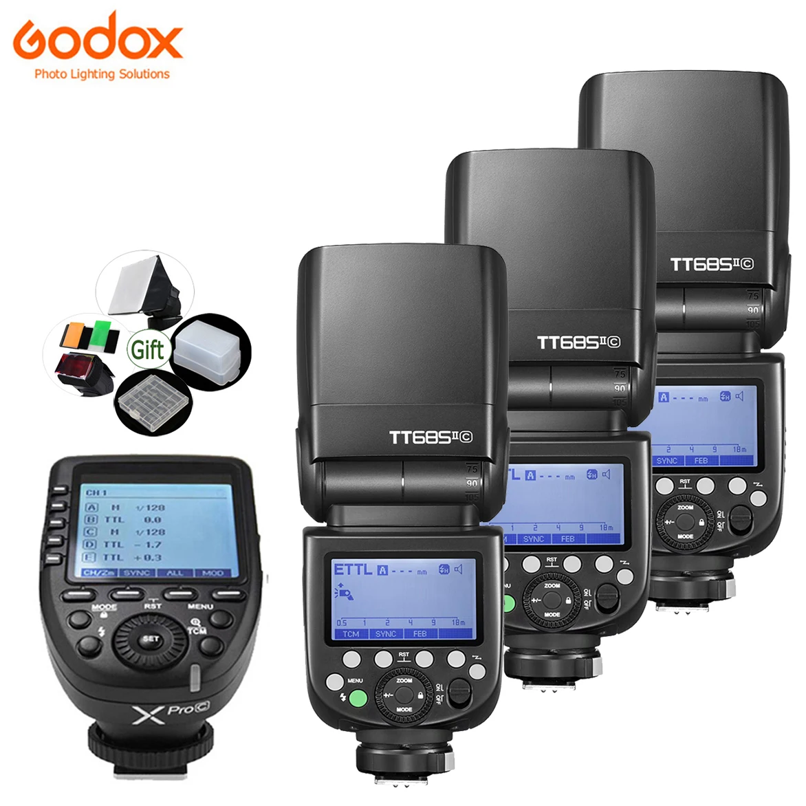 

Godox TT685II TTL HSS Camera Flash Speedlite TT685II-C Built-in 2.4G Wireless X System for Canon Nikon Sony Fuji Olympus Camera