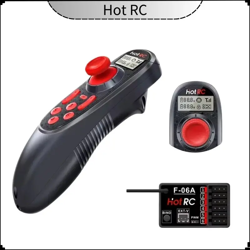 

HOTRC DS-600 6CH 2,4 ГГц радиосистема передатчик пульт дистанционного управления с 6-канальным PWM-приемником F-06A для модели радиоуправляемой лодки