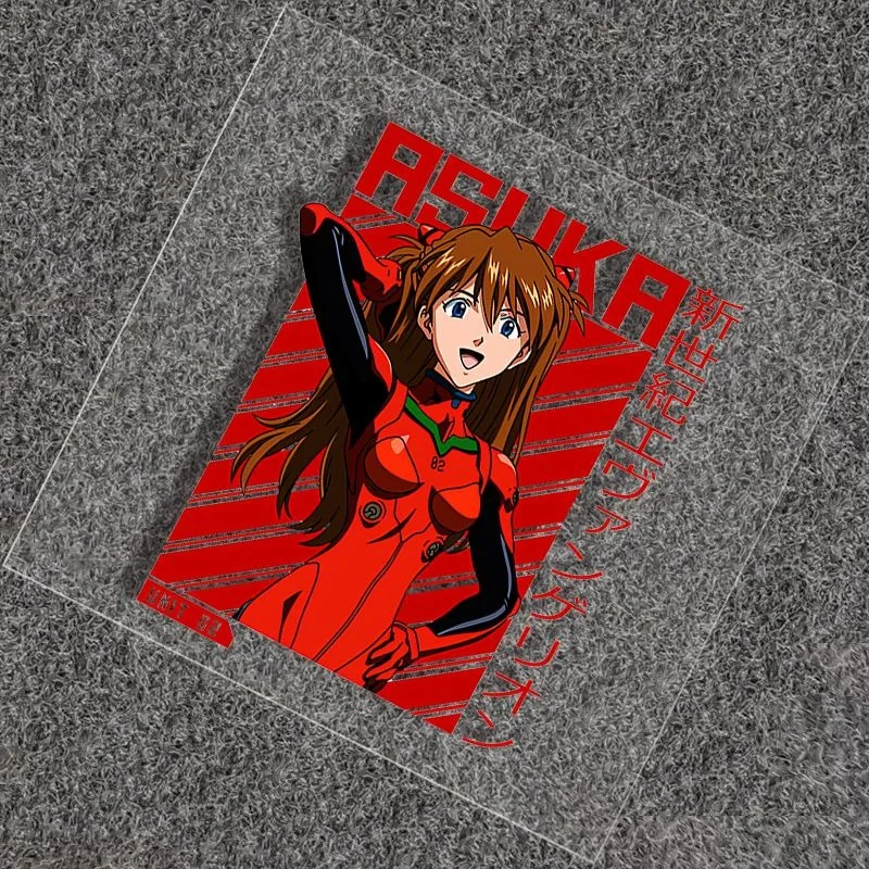 EVA Neon Genesis Evangelion Computer Chassis Aufkleber Anime Asuka Laptop Aufkleber Dekoration Auto Kofferraum Glas Fenster Aufkleber Geschenke