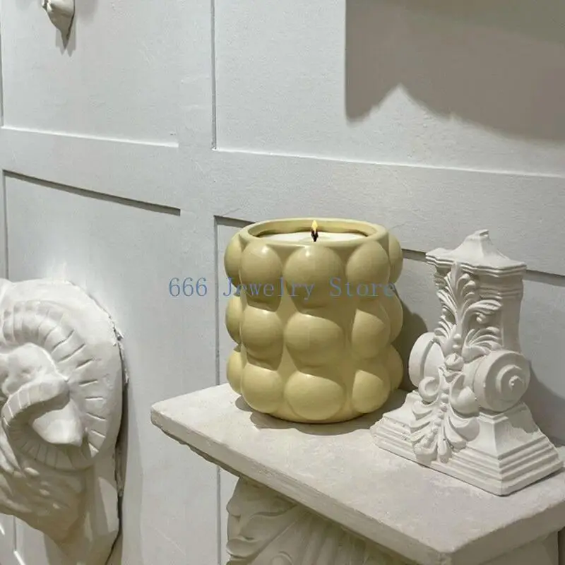 

F2TD DIY пузырьковая коробка для хранения силиконовая форма с крышкой форма для литья бетона DIY форма для подсвечника горшок