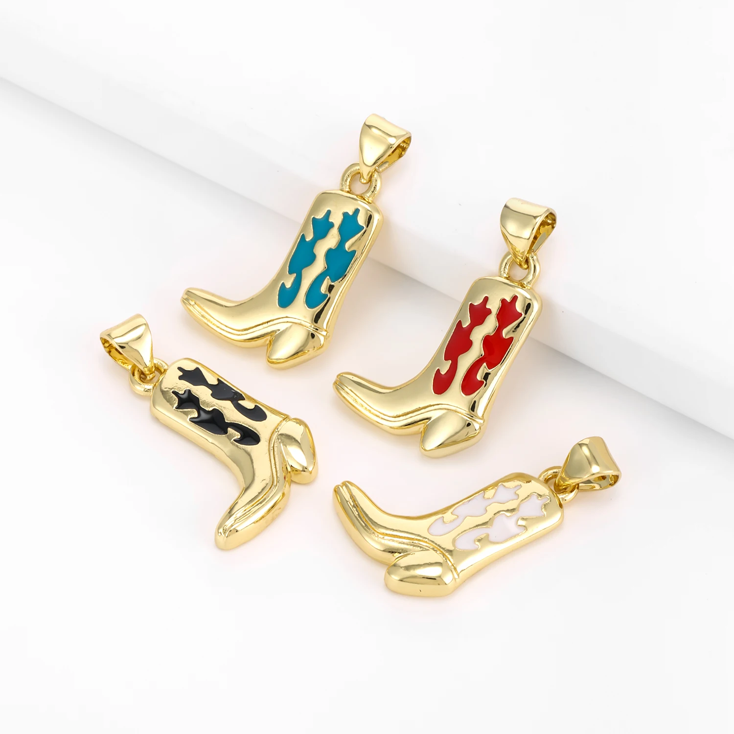 Elegant High-heeled Boots Shaped Pendant Exquisite Copper Necklace Accessories Jewelry Party Women Souvenir Gifts Dropshipping