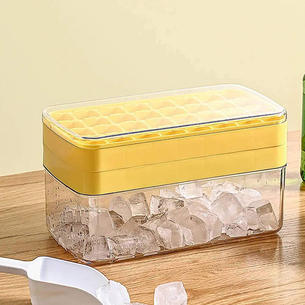 Ice Cube Mold Reusable Food Grade Easy to Release Creative Novelty DIY Wear-resistant Ice Tray Mold with Lid Household Supplies