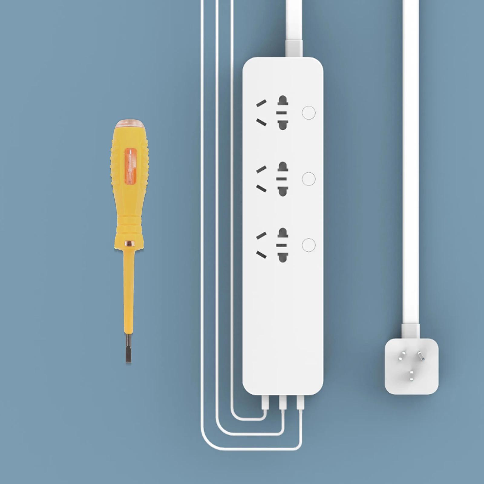 

3pcs Voltage Tester Screwdriver Kit Portable Electric Circuit Tester Tool Magnetic Tip Flathead Electrical For Wiring