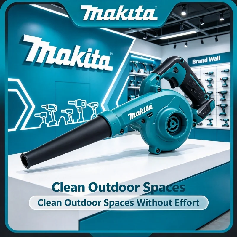 Makita 18V Battery, for Handheld Electric Air Blower Powerful Wind Leaf Cleaner, Dust Blowing Home Workshop Portable Power Tools