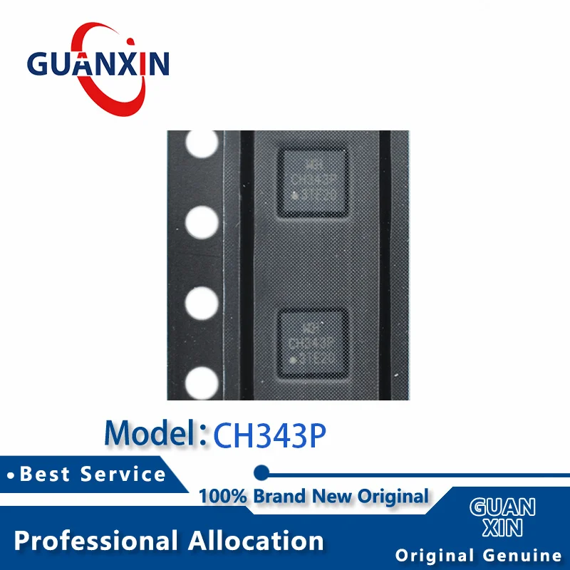 

100% New Marking CH343P TQFN-16 CH343