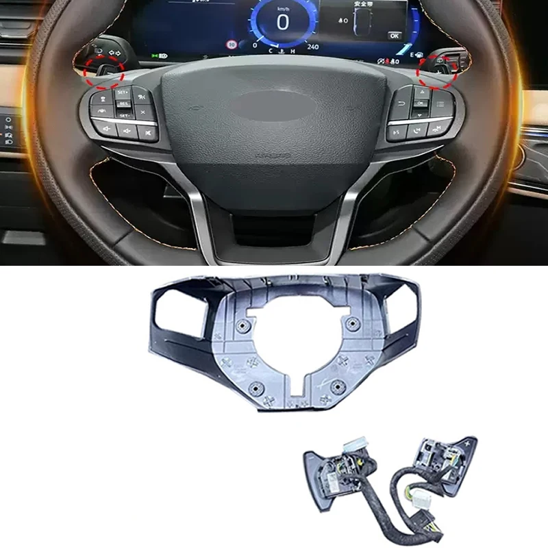 

Original Black Retrofit Upgrade Car Steering wheel shift paddle and Line For Ford Explorer 2020-2025 Car Accessories