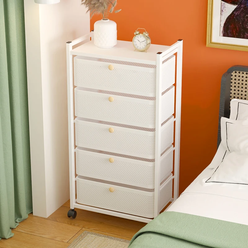 Floor to floor multi-level storage and organization shelves, movable children's toys, books, clothing storage cabinets