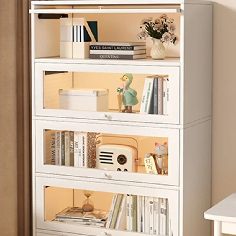 Minimalist Bookcases Retro Stackable Mainstays Collect Book Library Display Living Room Librero Organizador Storage Furniture