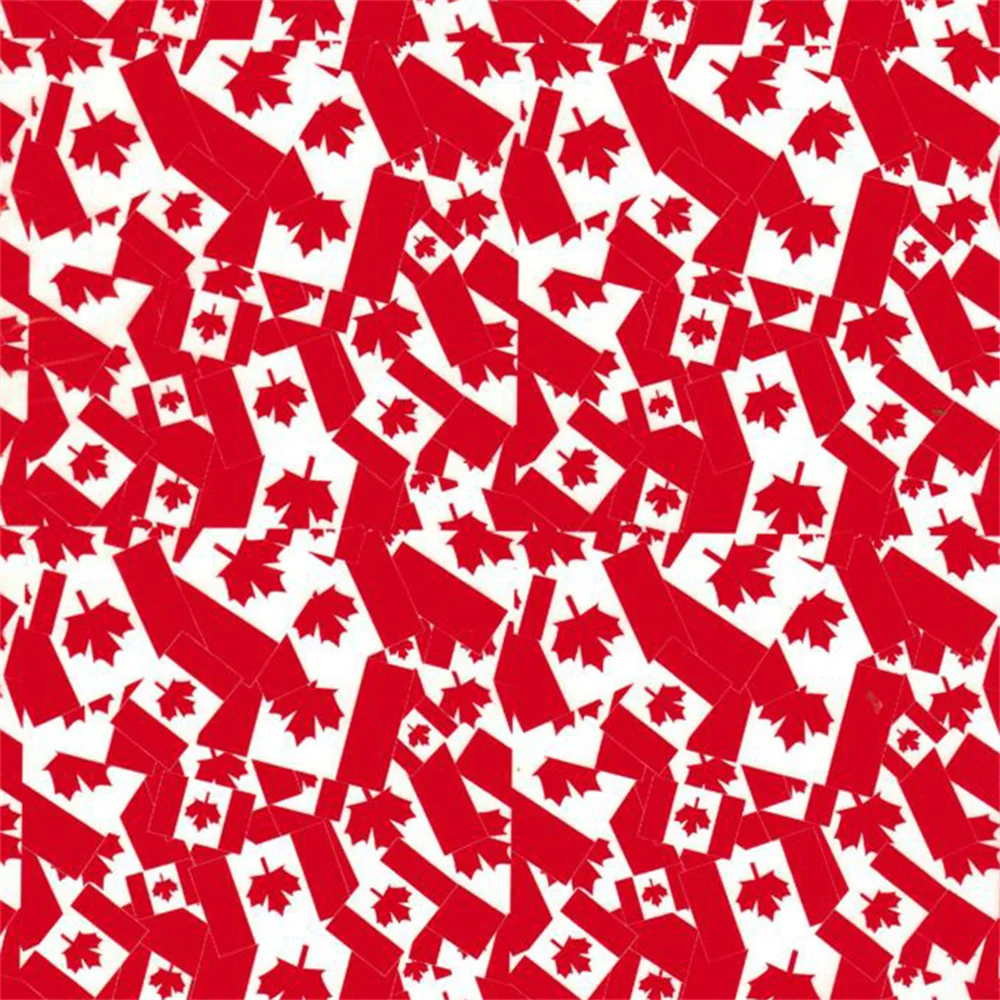 TSAUTOP 0.5x2m/10m TSCH227C Hydro Printing Film Water Transfer Film with CANADA Flag Design for Personalized Items 2