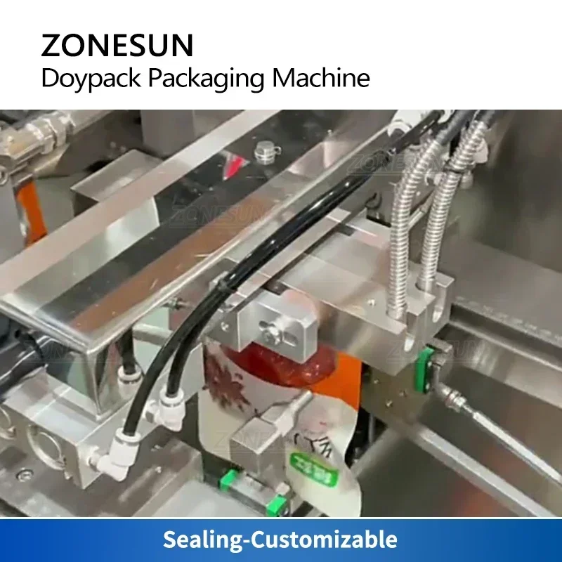ZONESUN Automatic Doypack Packaging Machine Plastic Bag Paste Detergent Sauce Ready to Drink Beverages Production Line ZS-HZL1