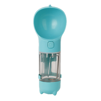 3-in-1 300ml Portable Water Bottle Cup Dog Cat Feeder Water Dispenser Pet Outdoor With Garbage Bag Storage & Poop Shovel