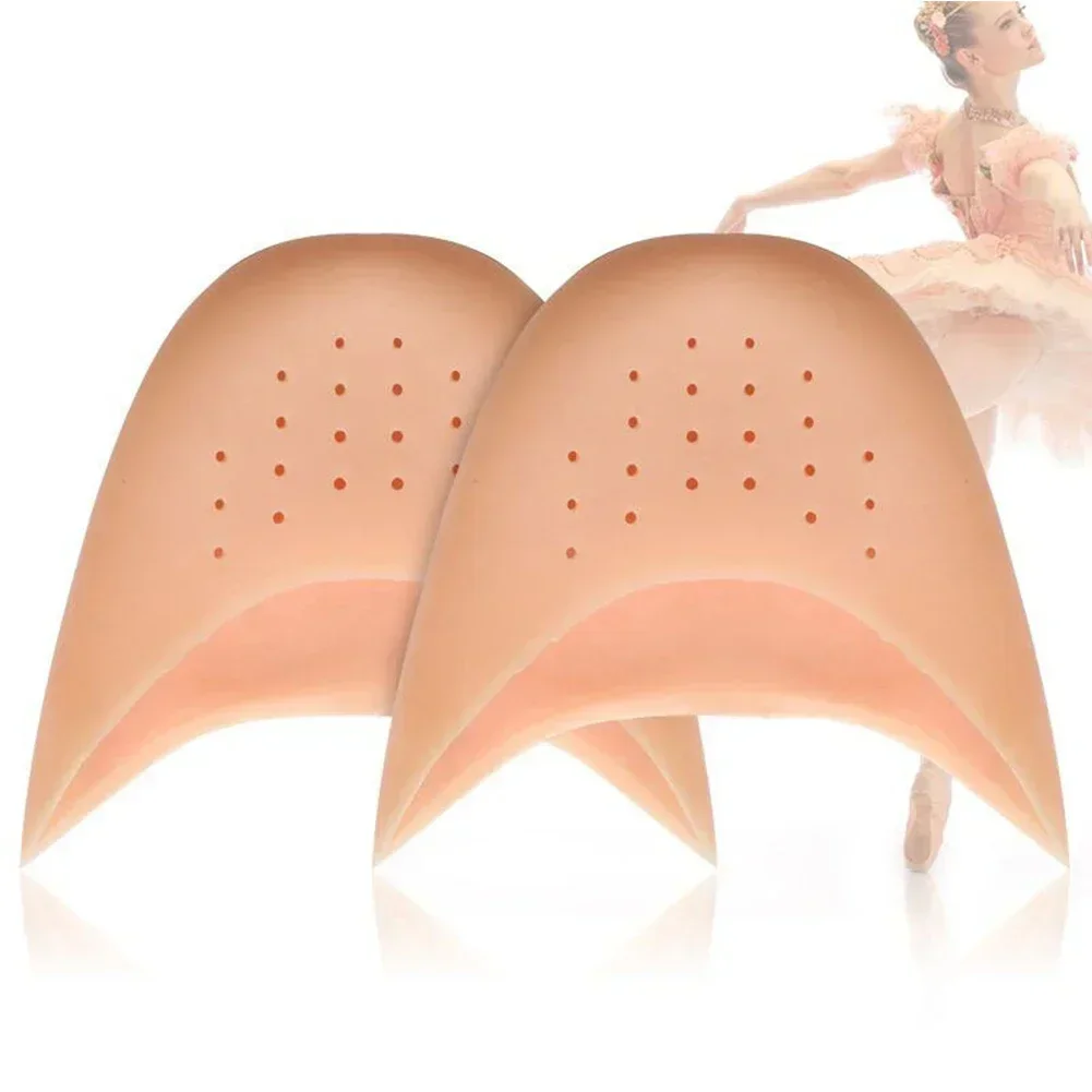 Comode protezioni per le dita dei piedi in silicone traspirante Cuscinetti per l'avampiede Danza Cura del piede Prevenzione del dolore al palmo anteriore Ammortizzazione morbida