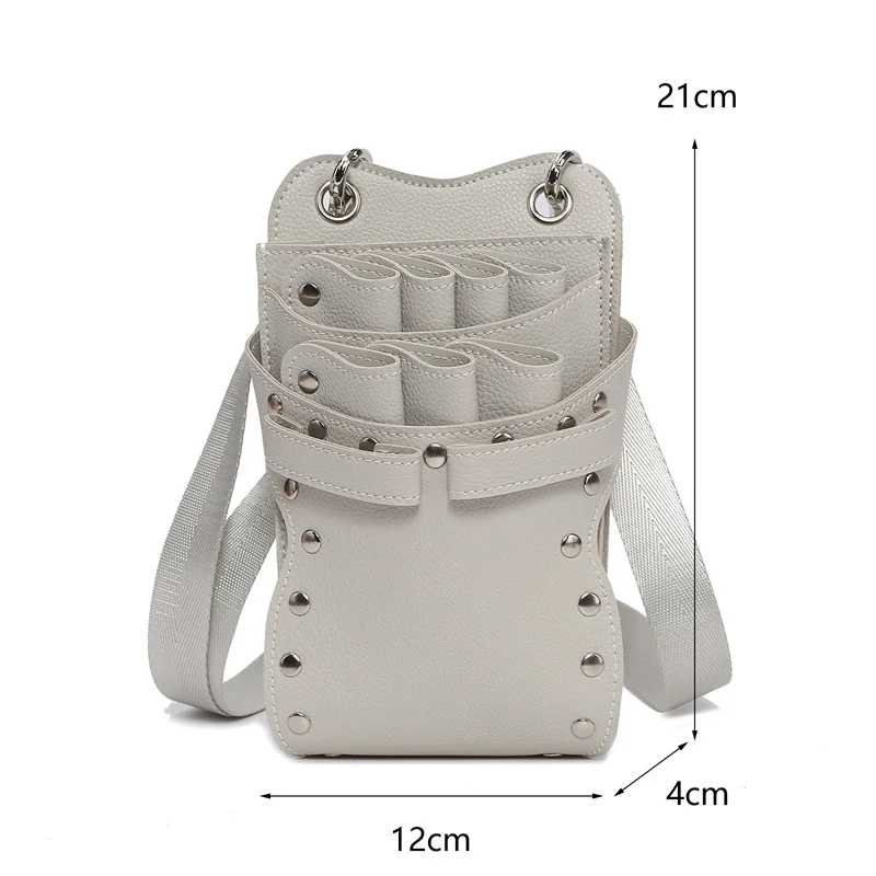 1PC 7ポケットプロ用ヘアカットシザーバッグ（サロン・理容師向け）- シザークリップホルスターポーチホルダーケースベルト - ペット用シザーバッグ