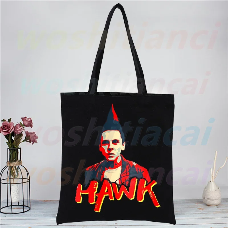 Cobra Kai Print Canvas Tote Black Bags Harajuku Casual Female Girl Tote Eco Shopper Thai Venomous Snake Shoulder Bags