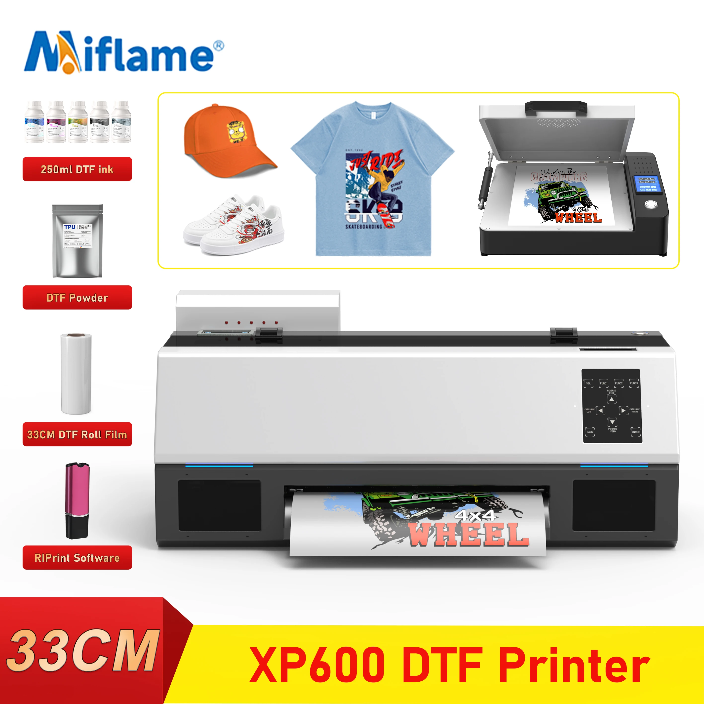 

Принтер C13 A3+ XP600 DTF Принтер для прямой печати Impresora Dtf a3 для печатной машины для текстильных футболок Принтер A3 DTF