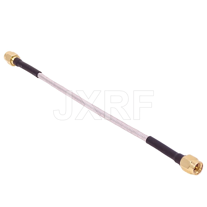 JX 10PCS SMA Male to SMA Male RG402 Coaxial Cable Connector Semi-rigid RG-402 Coax Pigtail 15CM fast shipping