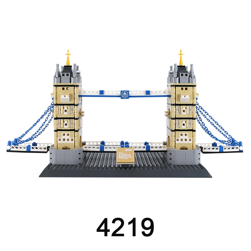 

Знаменитая архитектура, Endland Tower Bridge, 969 шт., набор строительных блоков-пазлов, Детская развивающая игрушка, игрушки 4219