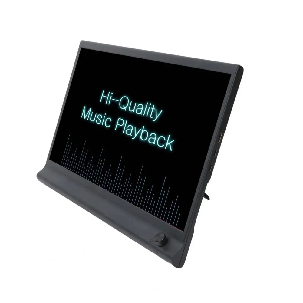 Stand Design for Stable Desktop Placement 15.6-inch Fhd Ips Portable Expansion Screen with Holder Type-c 3.1 High for Laptop