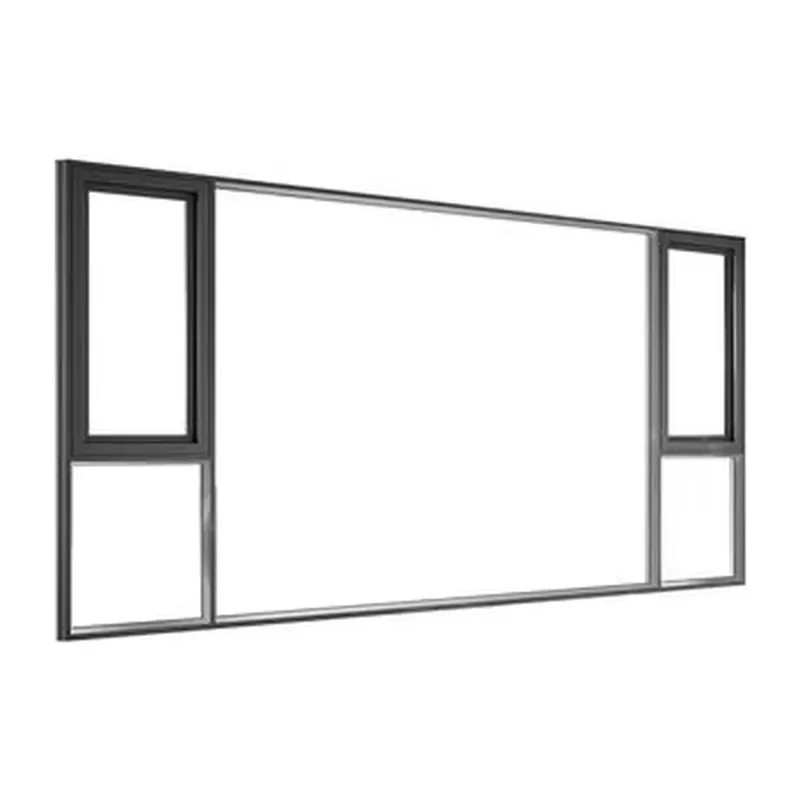Modern Soundproof Swing Open Style Aluminum Alloy Windows Magnetic Stainless Steel Screen Low-E Glass Energy