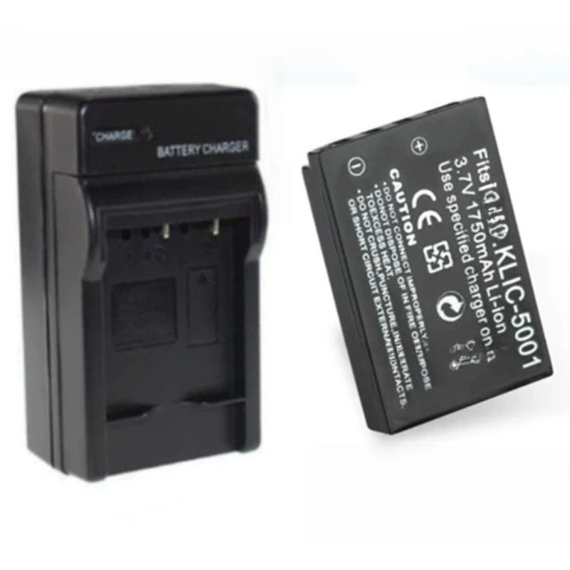 KLIC-5001 do Sanyo DB-L50 DMX-FH1 FH11 HD1000 HD2000 Do Kodak P850 Z760 DX7590 DX7630 Bateria Zoom 3.7V 1750mAh + Ładowarka