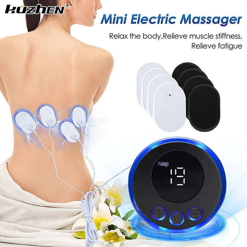 

Neck Massager Ems Muscle Stimulator Electric Cervical Massage Patch Low Frequency Pulse Massage Pads Pain Relief Relaxation Tool