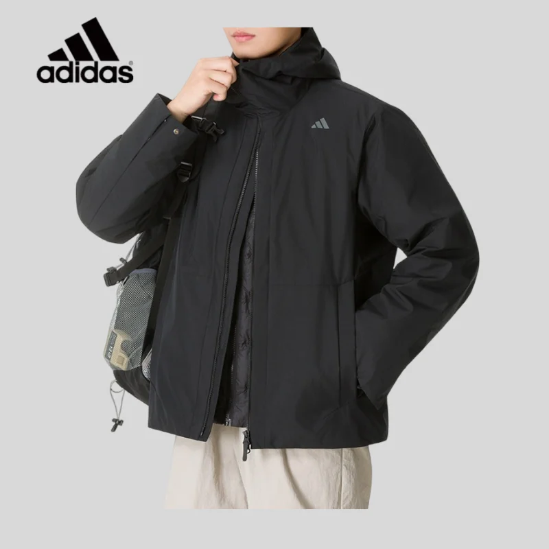 Adidas Down Jacket Men's 2026 Autumn and Winter New Thermal Sportswear Down Cotton Jacket KW4716