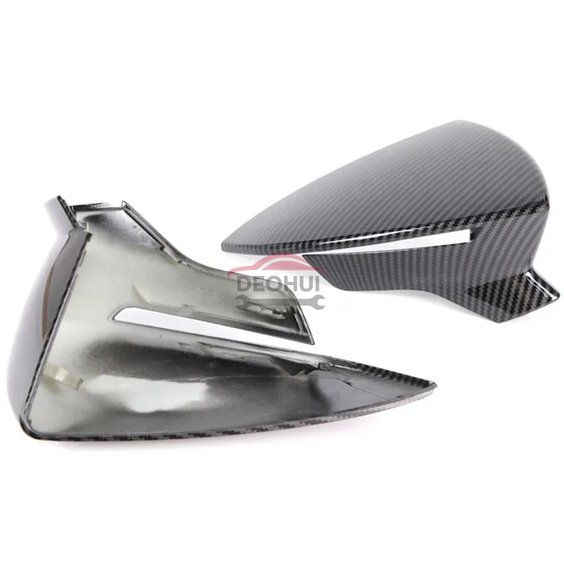 CSDOH 2pcs Car Side Door Rear View Mirror Cover Cap Add on For SEAT Leon MK3 5F ST FR Cupra Ibiza Mk5 Arona KJ7 2017-2020 - view 4
