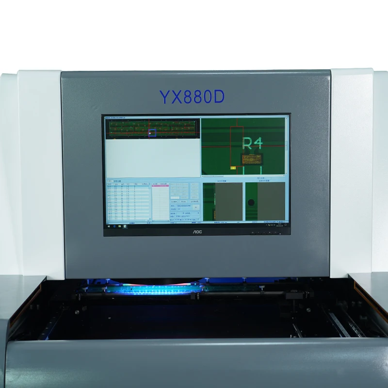 В наличии в ЕС YX880D Инспекция AOI PCB Machine On Line System Заводская цена Автоматический оптический осмотр SMT Off Line